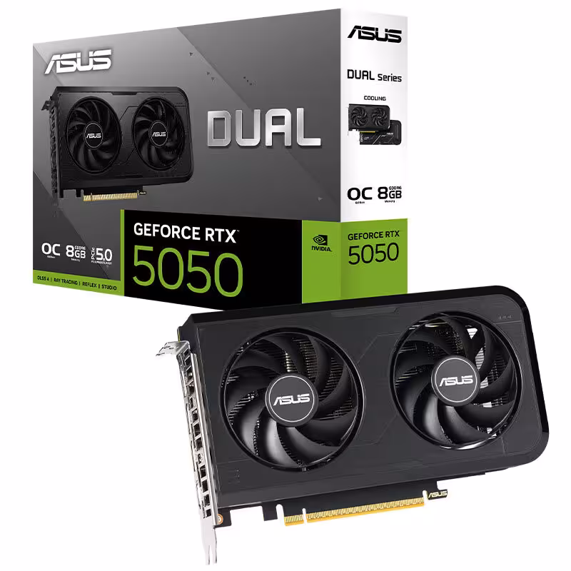کارت گرافیک ایسوس مدل Dual GeForce RTX 5050 OC Edition با ظرفیت 8 گیگابایت GDDR6