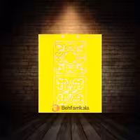 شابلون استنسیل ابعاد 25*20 کد HNE 243