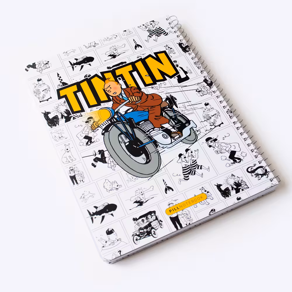 دفتر خط دار 100 برگ رحلی TINTIN پیل (PILL)