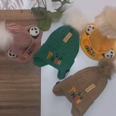 کلاه بچگانه داخل خز