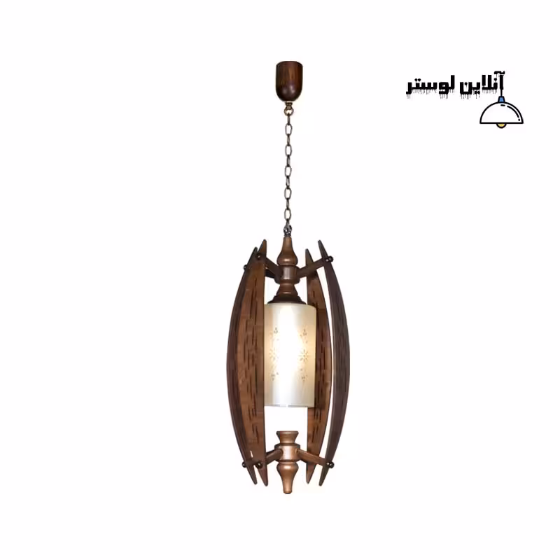 آویز چوبی لاله تک شعله