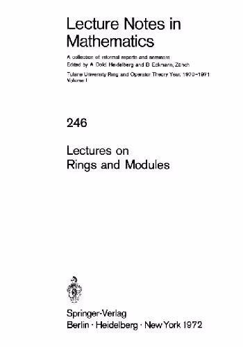 خرید و دانلود نسخه کامل کتاب Lectures on Rings and Modules