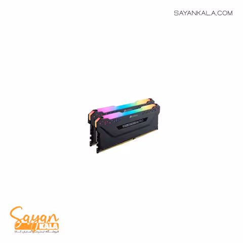رم دسکتاپ کورسیر مدل RAM CORSAIR VENGEANCE RGB PRO SL 3200MHz DUAL 32GB*2 64GB