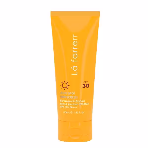 کرم ضدآفتاب پوست چرب بی رنگ SPF30 لافارر