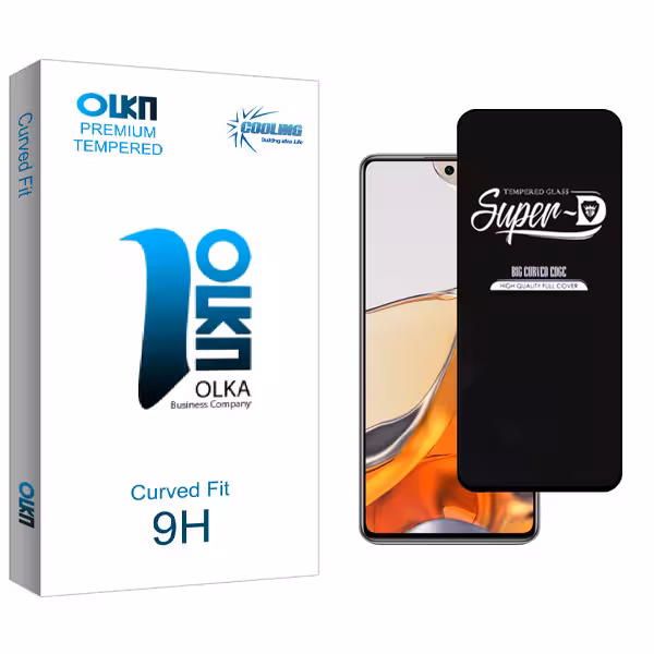 محافظ صفحه نمایش شیشه ای کولینگ مدل Olka Glass SuperD مناسب برای گوشی موبایل شیائومی 11T Pro 5G 2107113SG