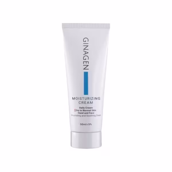 کرم آبرسان ژیناژن مناسب پوست خشک و نرمال حجم 50 میلی لیتر