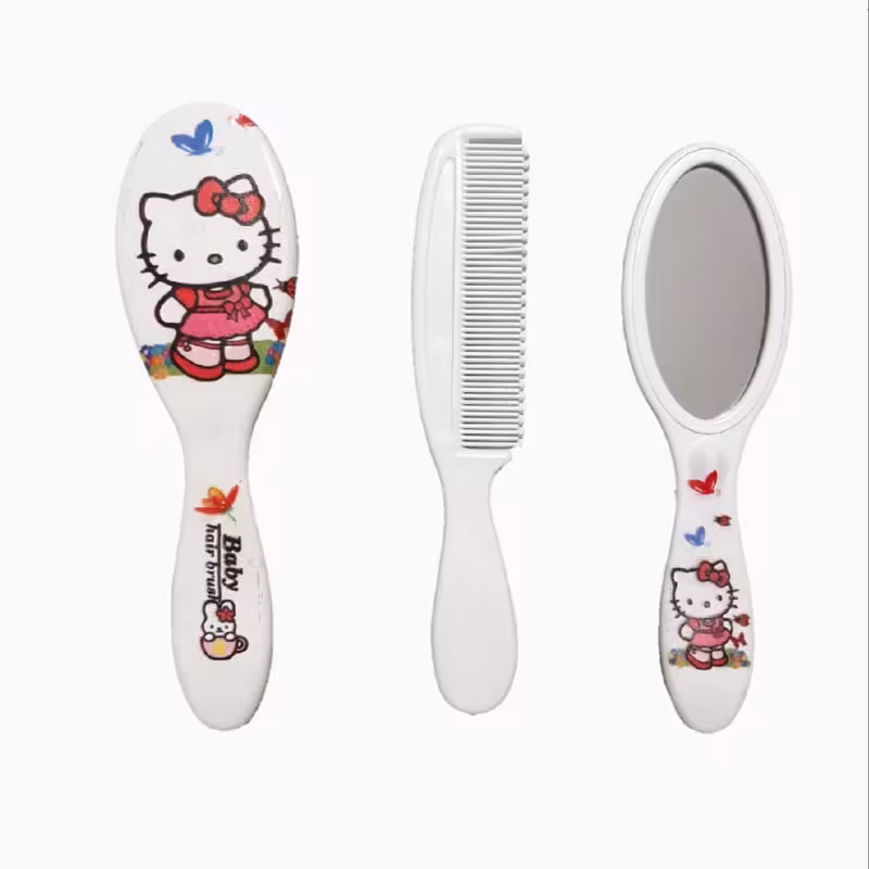 ست شانه و برس کودک مدل 990 بسته 3 عددی