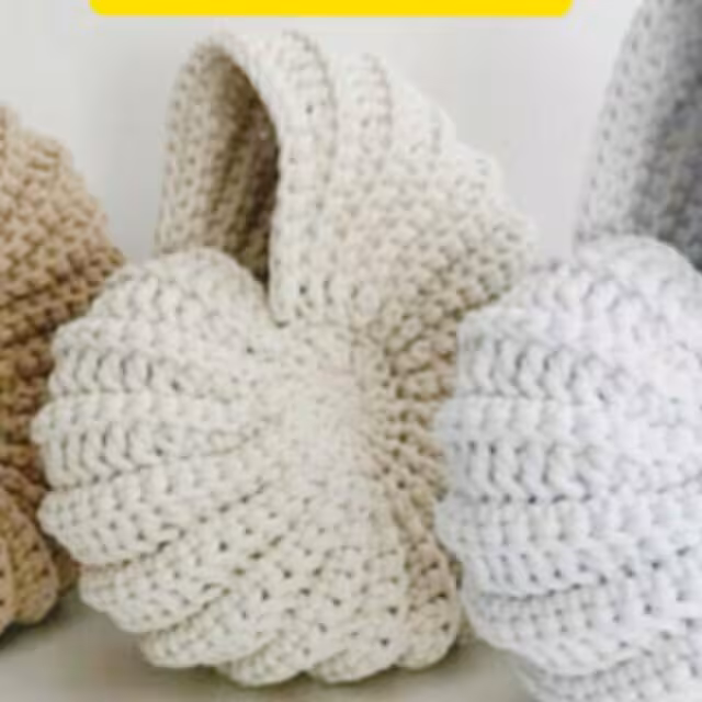 دیوارکوب و گلدان صدفی قلاب بافی (دست بافت)