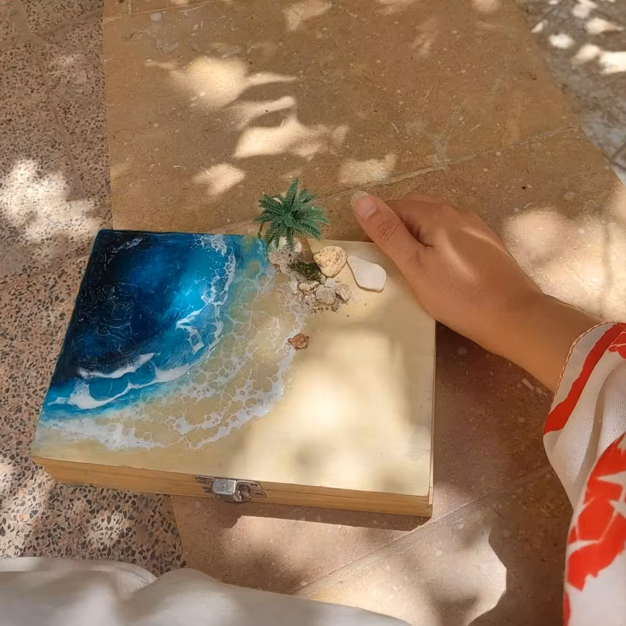 جعبه چوبی رزینی 