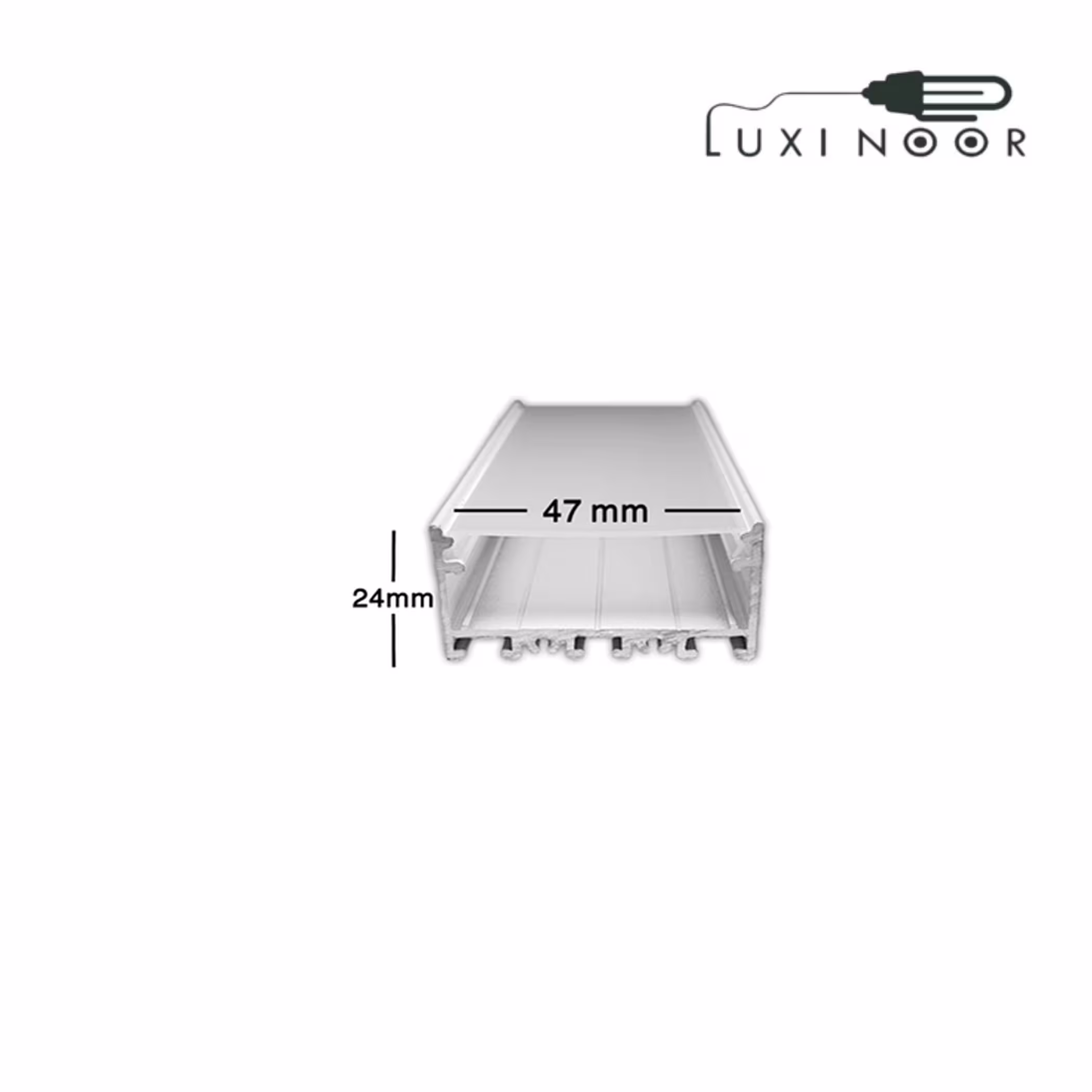 پروفیل چراغ خطی لاینر آویز روکار سه لاین - کد 58