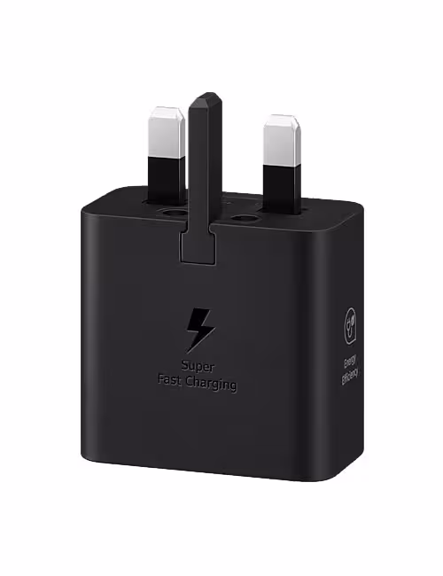 شارژر دیواری سوپر فست سامسونگ 3 پین 25 وات Type-C مشکی