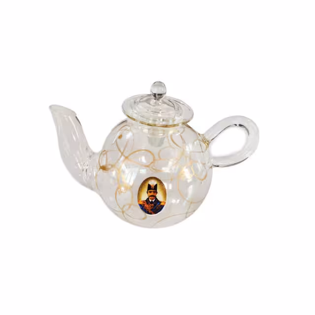 قوری زعفران پیرکس طرح شاه عباسی