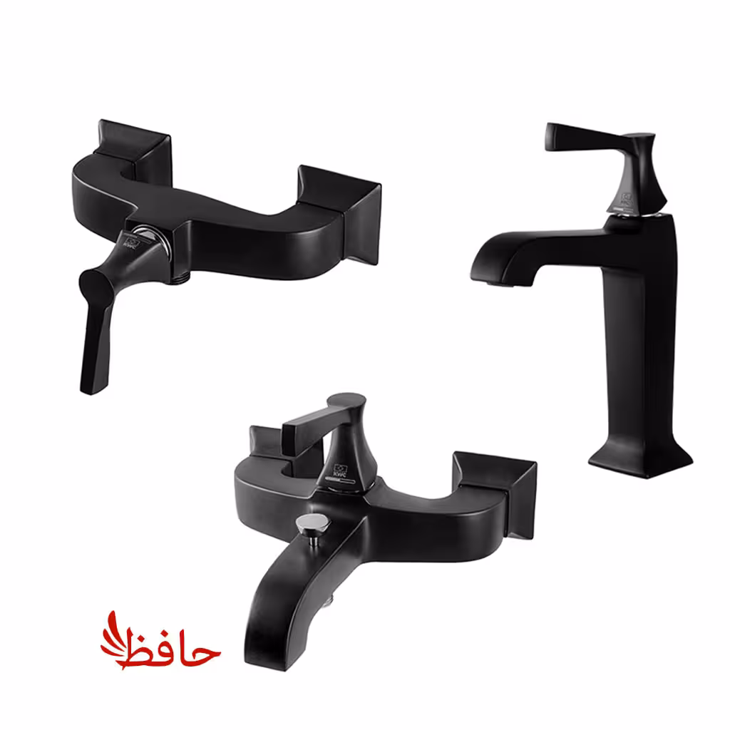 شیر حمام توالت روشویی کی دبلیو سی KWC مدل کلاسیک مشکی