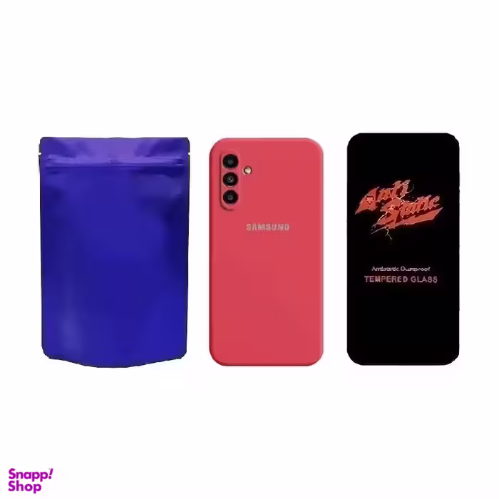 کاور گوشی موبایل مدل M-B Silicon و محافظ صفحه نمایش Anti Static مناسب برای سامسونگ Galaxy A34