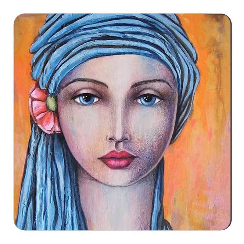 مگنت یخچال طرح نقاشی پرتره کد wmg292