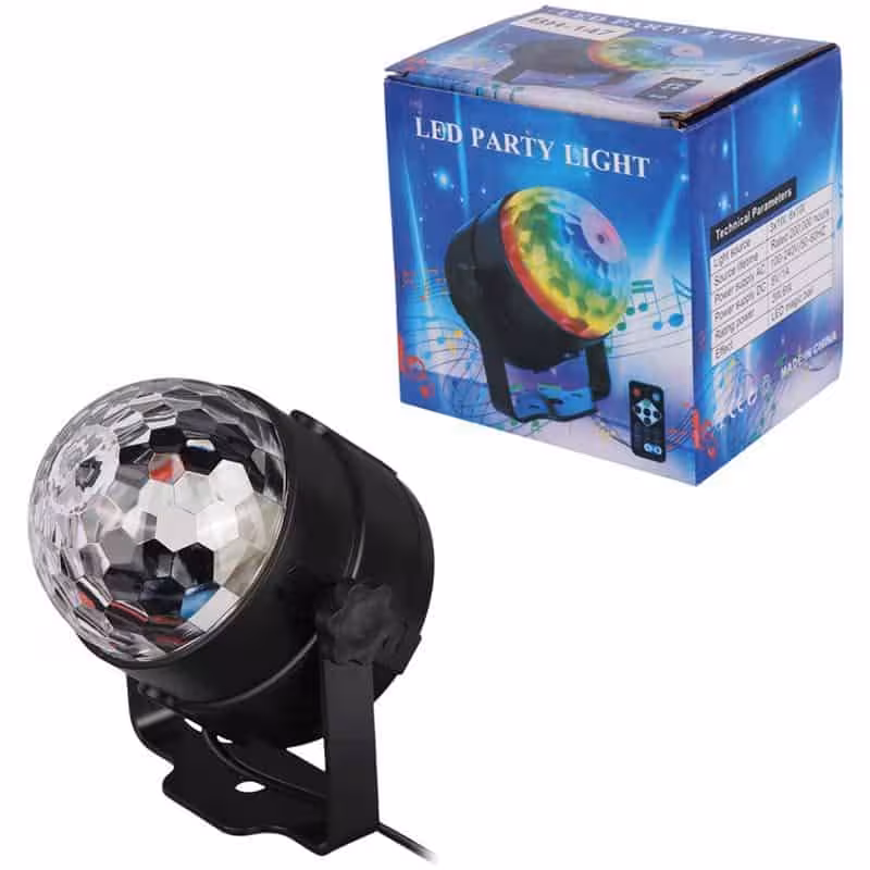 چراغ رقص نور گردان BH-147   ریموت کنترل