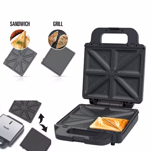 ساندویچ ساز 2 کاره ساچی مدل NL-2M-1570