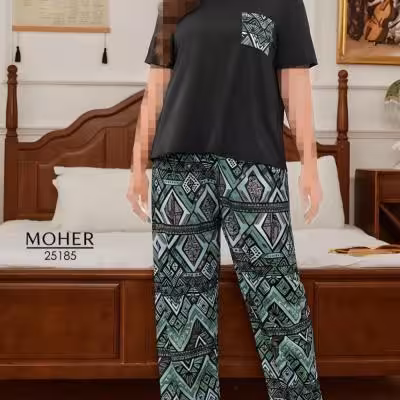 ست دوتیکه تیشرت و شلوار راحتی سایز بزرگ
