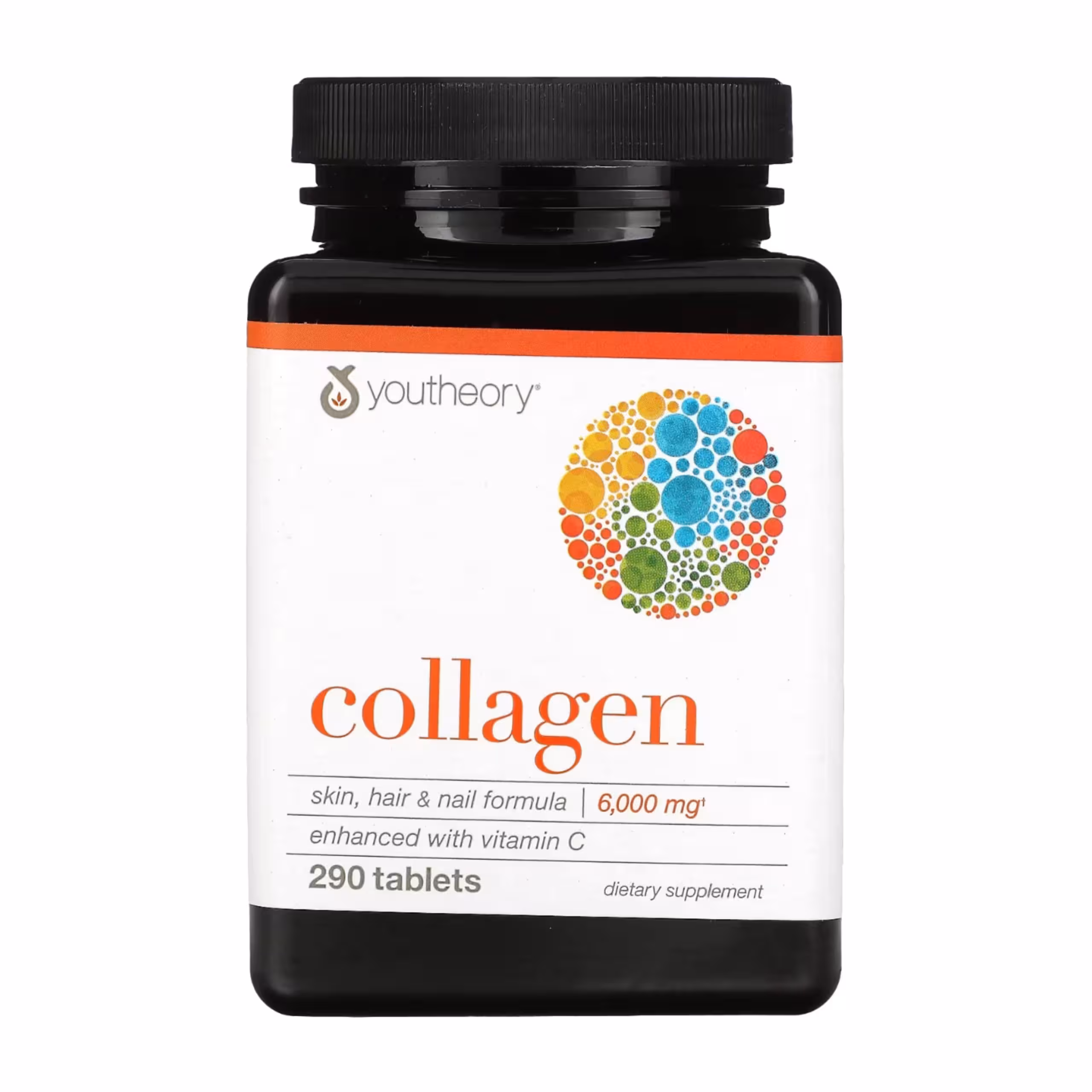 قرص کلاژن290 عددی یوتئوری Youtheory جوانساز قوی و ضدچروک پوست