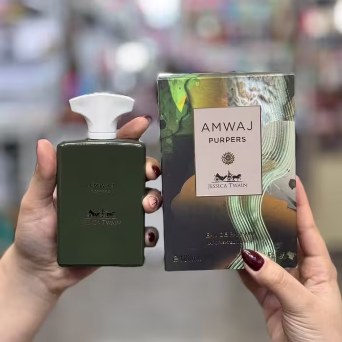 ادکلن مردانه مدل AMWAJ PURPERS از برند جسیکاتویین (Jessica Twain) با حجم 100 میلی‌لیتر