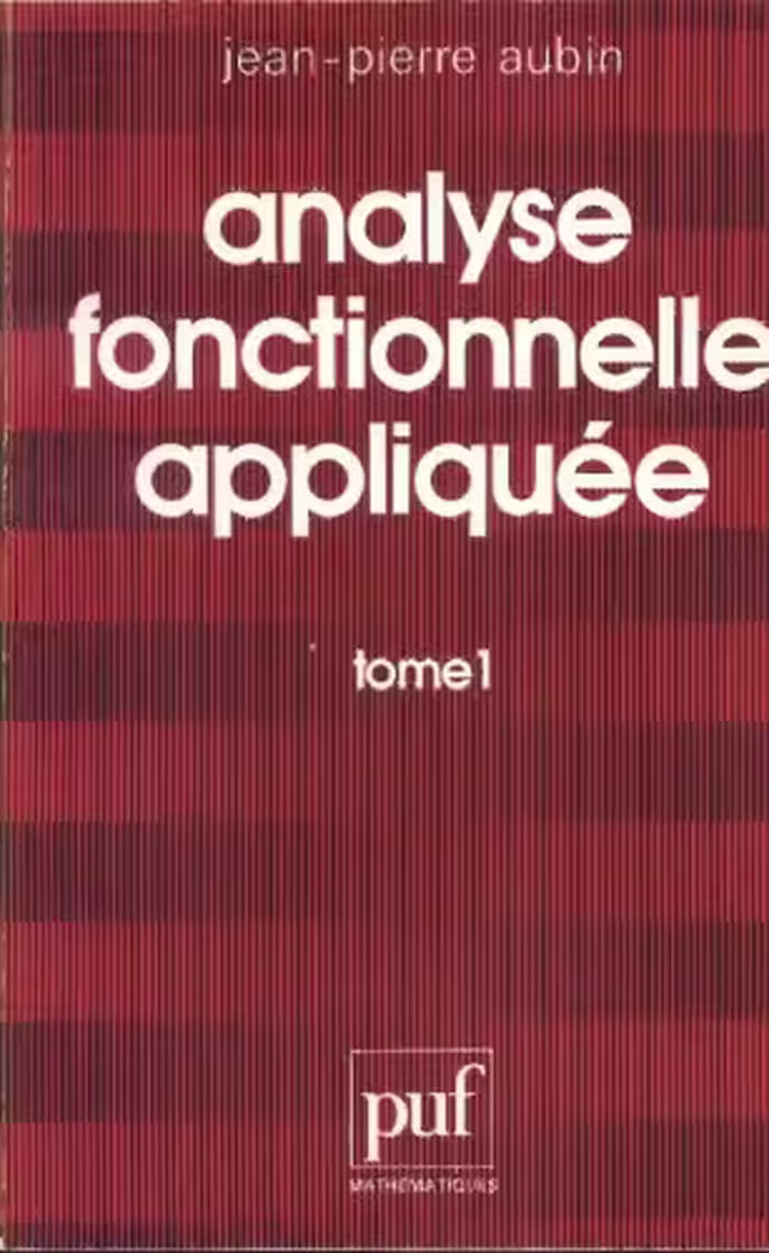 خرید و دانلود نسخه کامل کتاب Analyse fonctionnelle appliquée