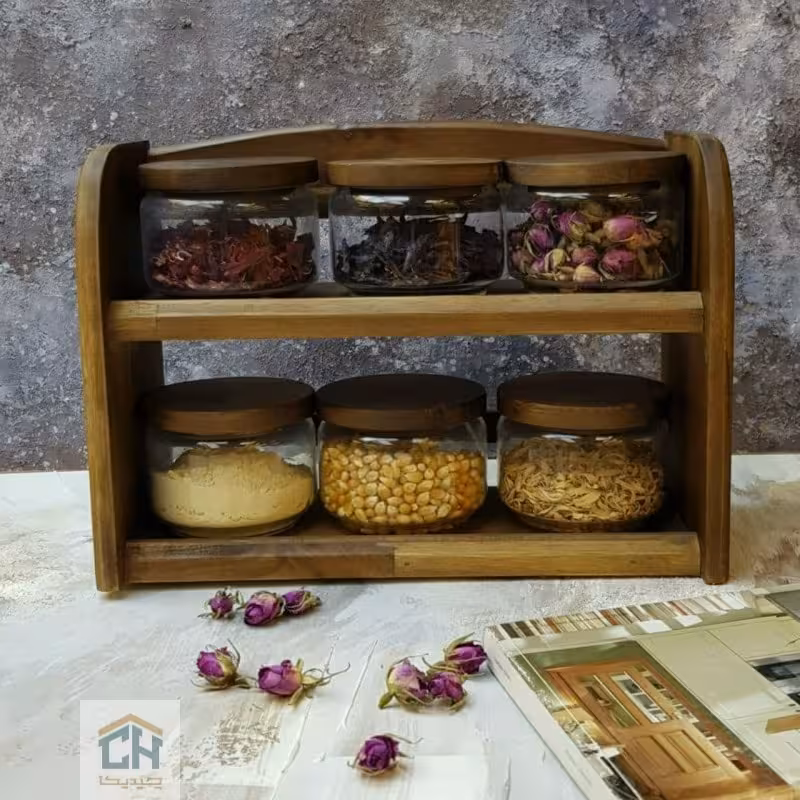 پاسماوری چوبی 2 طبقه کوچک مدل 210