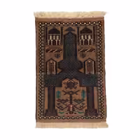 فرش قدیمی دستباف نیم متری کد 4030580