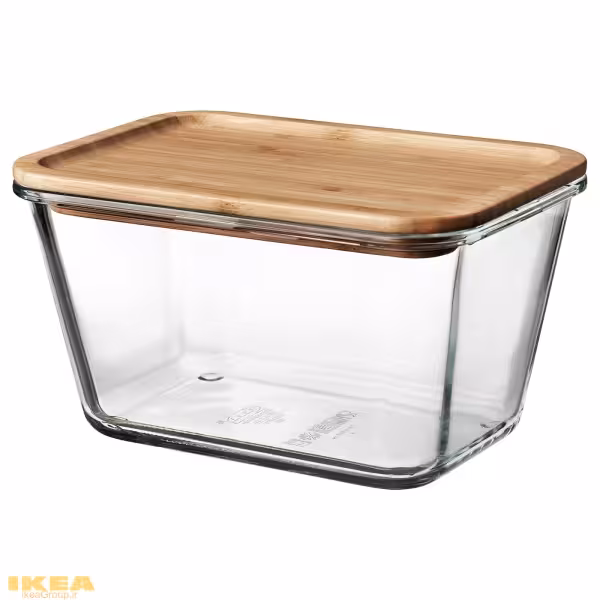 ظرف غذا درب‌دار بامبو 1.8 l مدل IKEA 365  | برند ایکیا | ارسال 15 الی 20 روز کاری