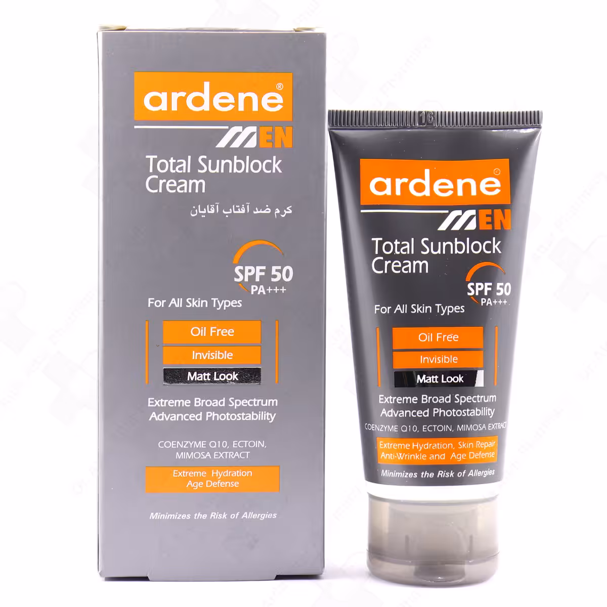 کرم ضد آفتاب مردانه آردن(مدل Total با SPF 50)