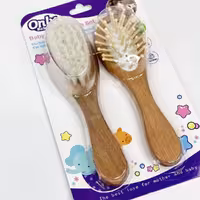 شونه برس چوبی دو تایی Only baby