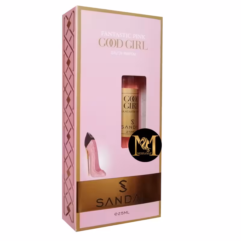 عطر جیبی زنانه صندل مدل گود گرل فنتستیک پینک حجم 25 میلی لیتر