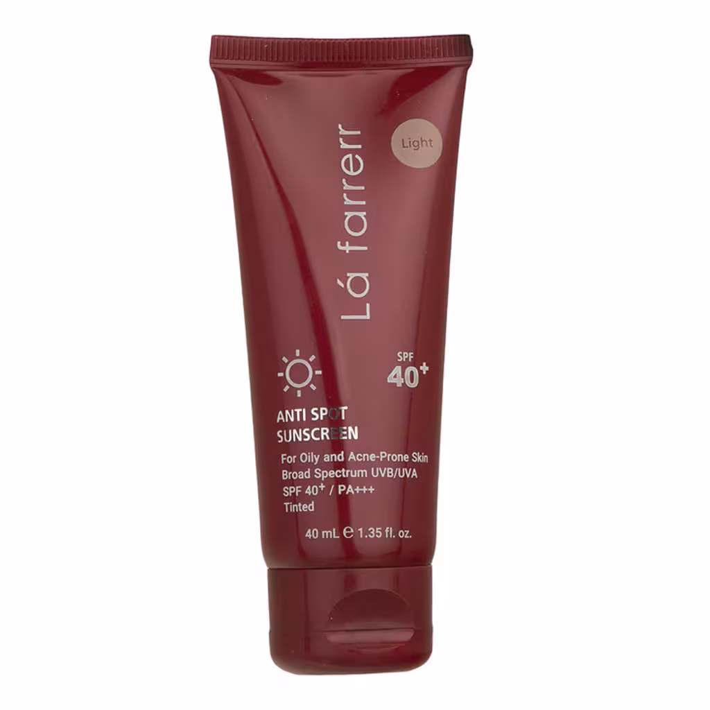 کرم ضد آفتاب و ضد لک پوست خشک و معمولی 40میلی لیتر(spf40) لافارر La farrerr