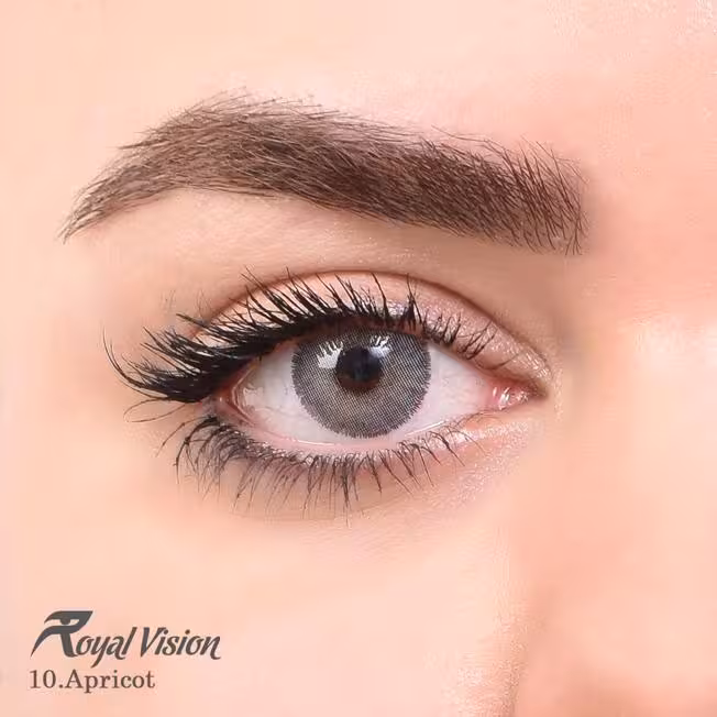 لنز چشم رویال ویژن شماره 10 با رنگ Apricot