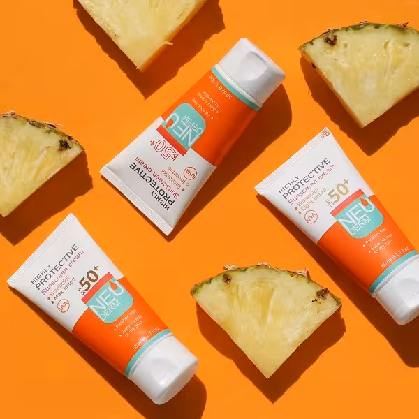 کرم ضد آفتاب نئودرم مناسب پوست های خشک و نرمال با  SPF50 حجم 50 میل