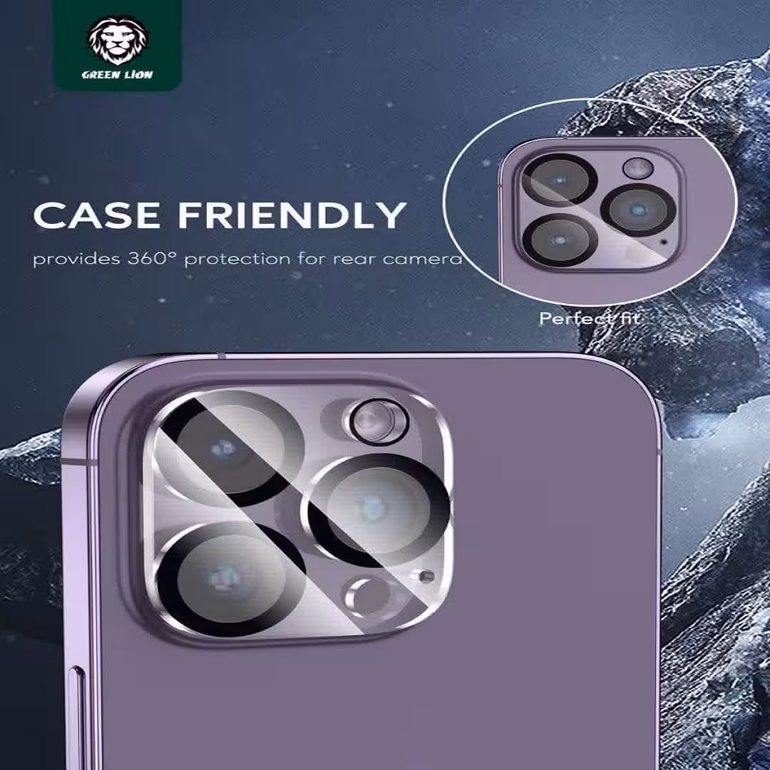 محافظ لنز دوربین شفاف گرینGreen camera lenz transparent 13pro/13promax