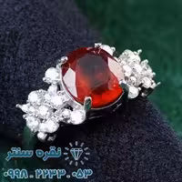 انگشتر جواهری یاقوت گارنت زنانه