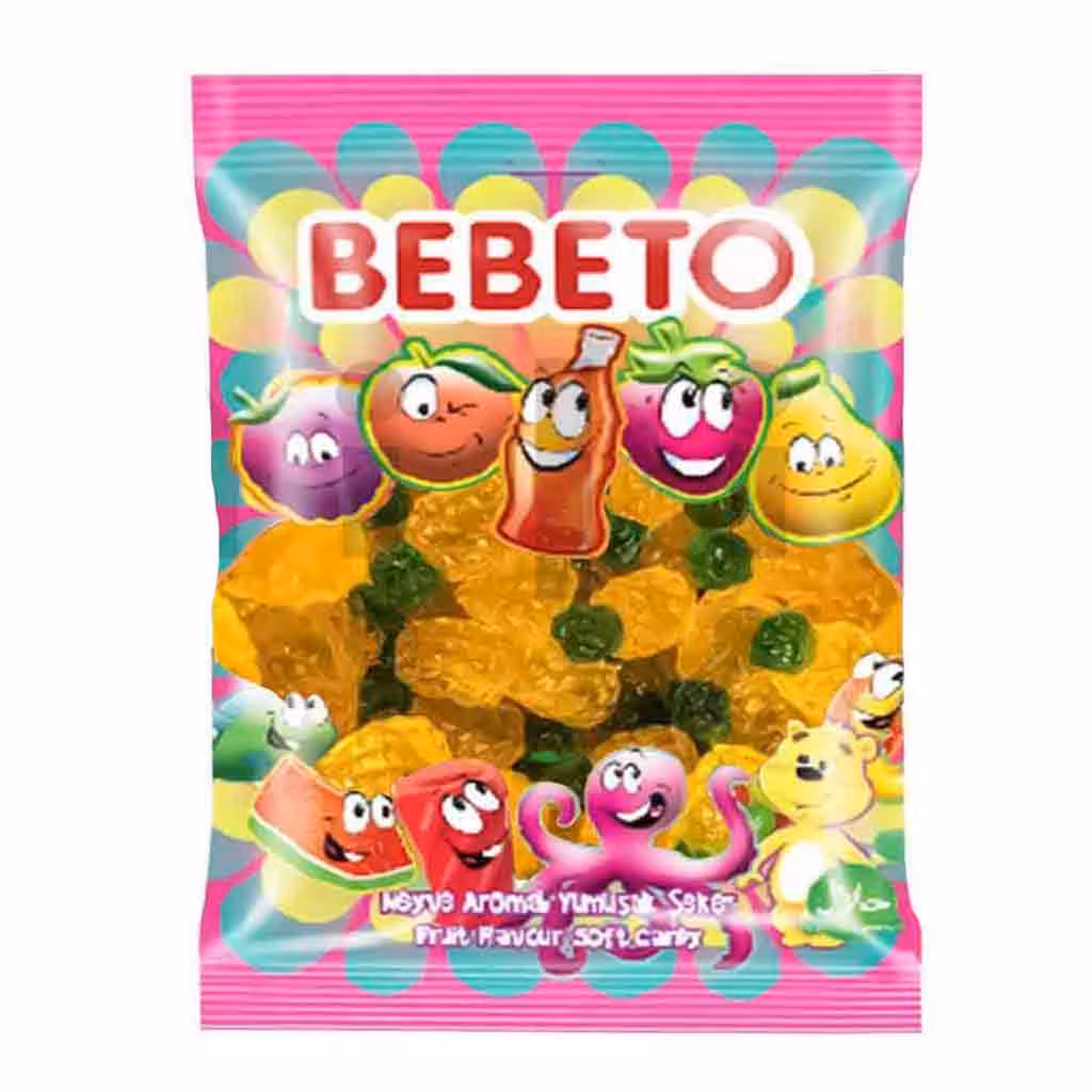 پاستیل ببتو Bebeto با طرح آناناس 1000 گرم