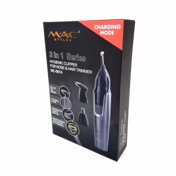 مک استایلر مو زن گوش و بینی 3 کاره مدل 8814 گارانتی مک سرویس 24 ماهه