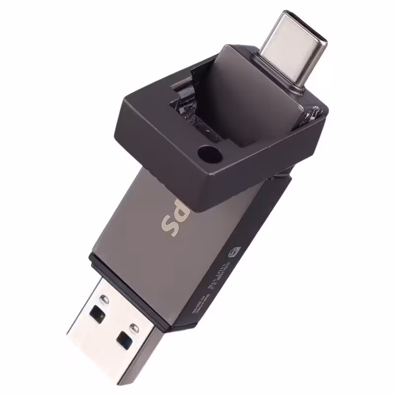 فلش مموری او تی جی تایپ سی و USB 3.2 فیلیپس مدل USSD FM11UT001B/93 با ظرفیت 1 ترابایت