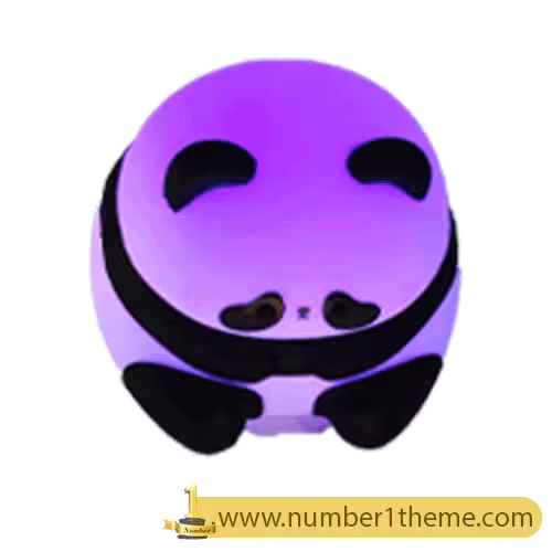 چراغ خواب سیلیکونی پاندا نشسته ضربه ای شارژی