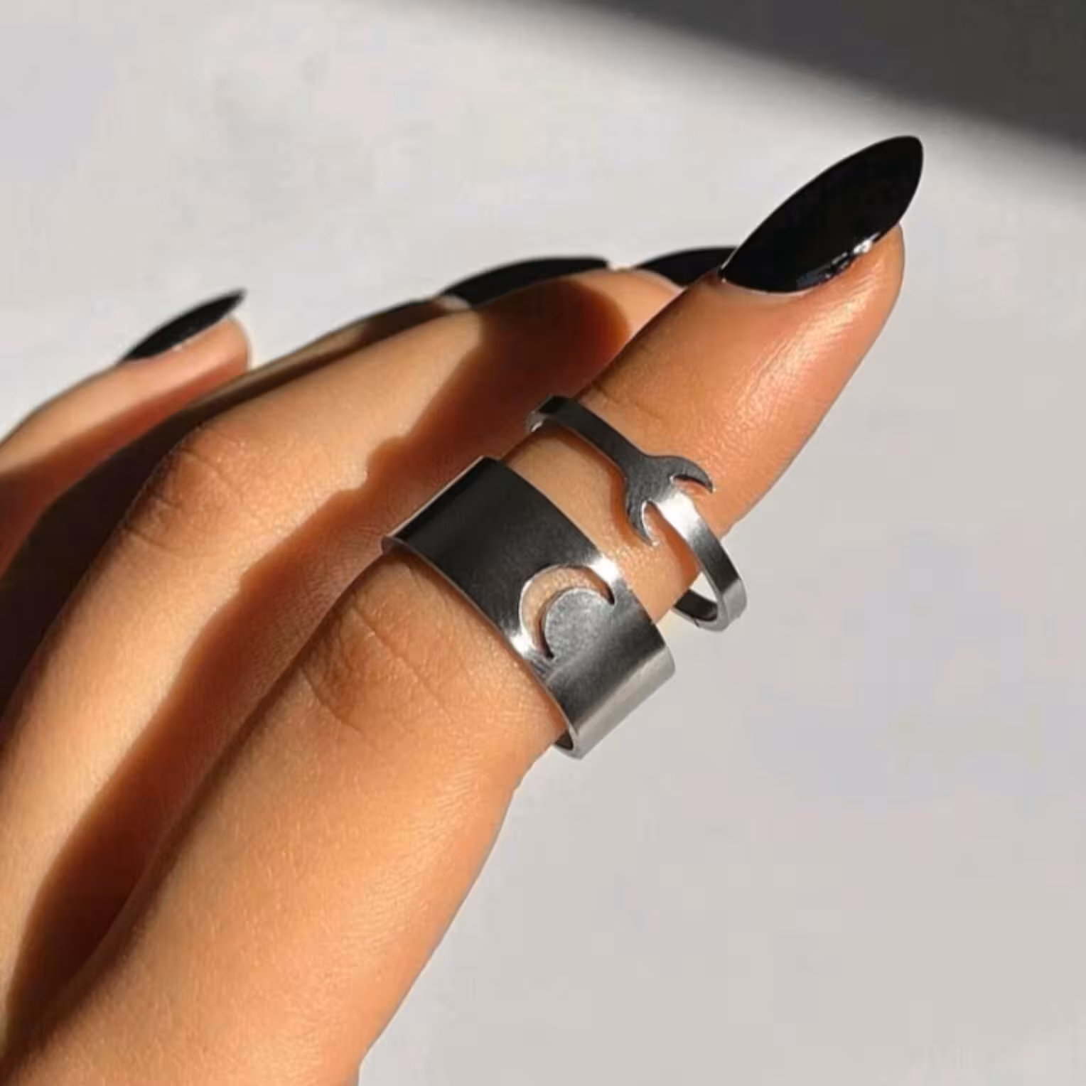 انگشتر کاپل ماه مجموعه دو عددی