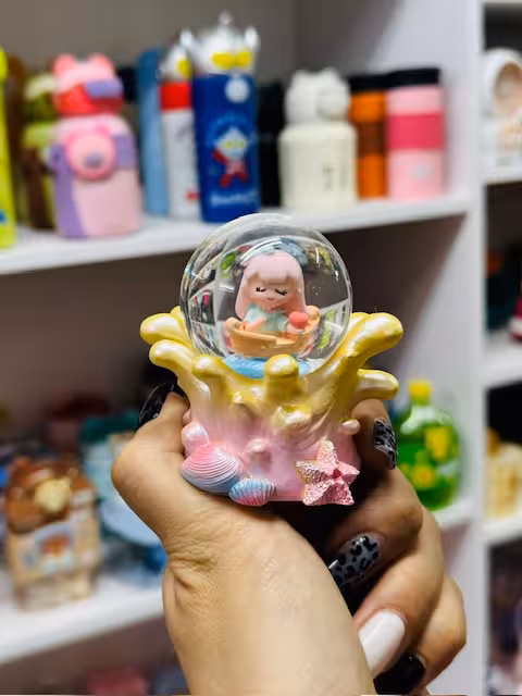 مینی گوی برفی چراغ دار پری دریایی کوچولو 1