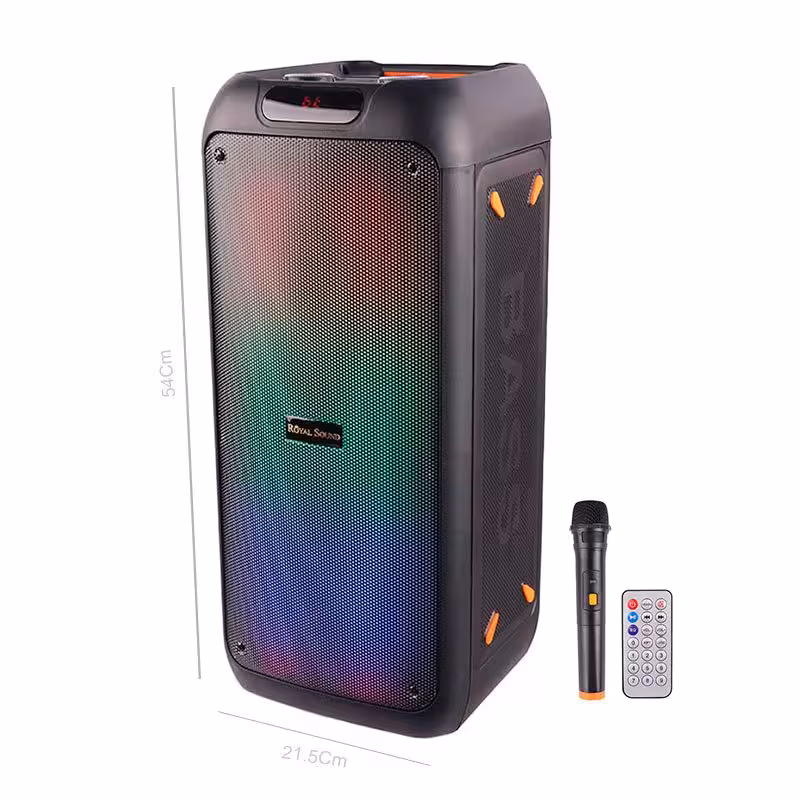 اسپیکر چمدانی بلوتوثی رم و فلش خور RS-D31   میکروفون و ریموت کنترل