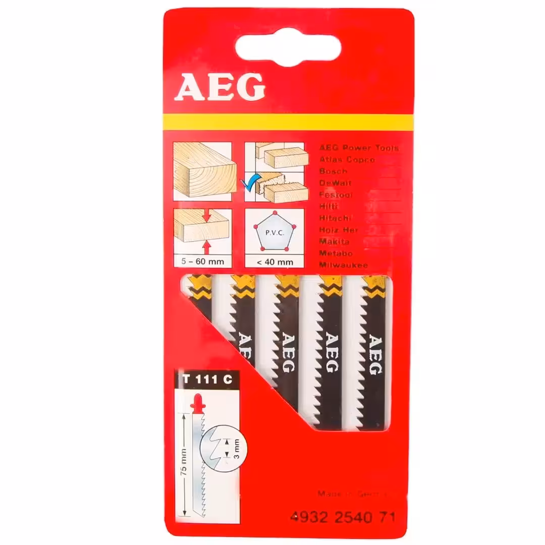 مجموعه 5 عددی تیغ اره عمودبر چوب آاگ مدل T111C