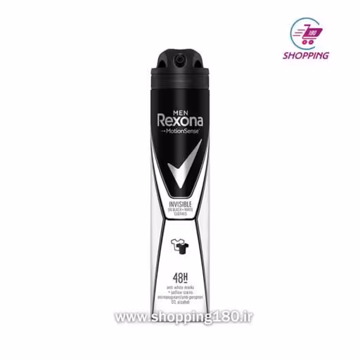 اسپری مردانه رکسونا مدل  200 میلINVISIBLE ON BLACK WHITE CLOTHES