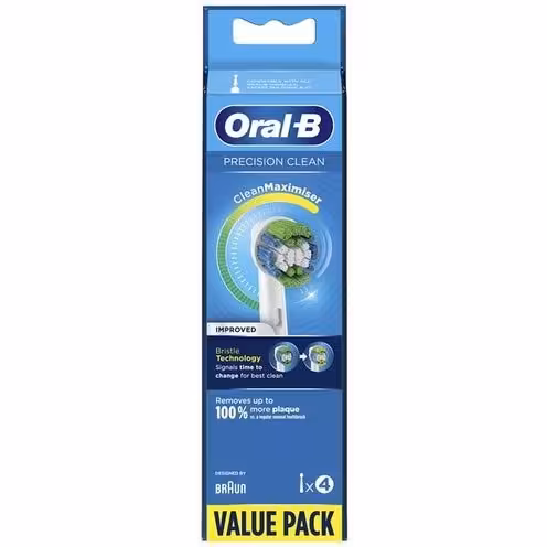 سری یدک مسواک برقی اورال-بی مدل precision clean بسته 4 عددی