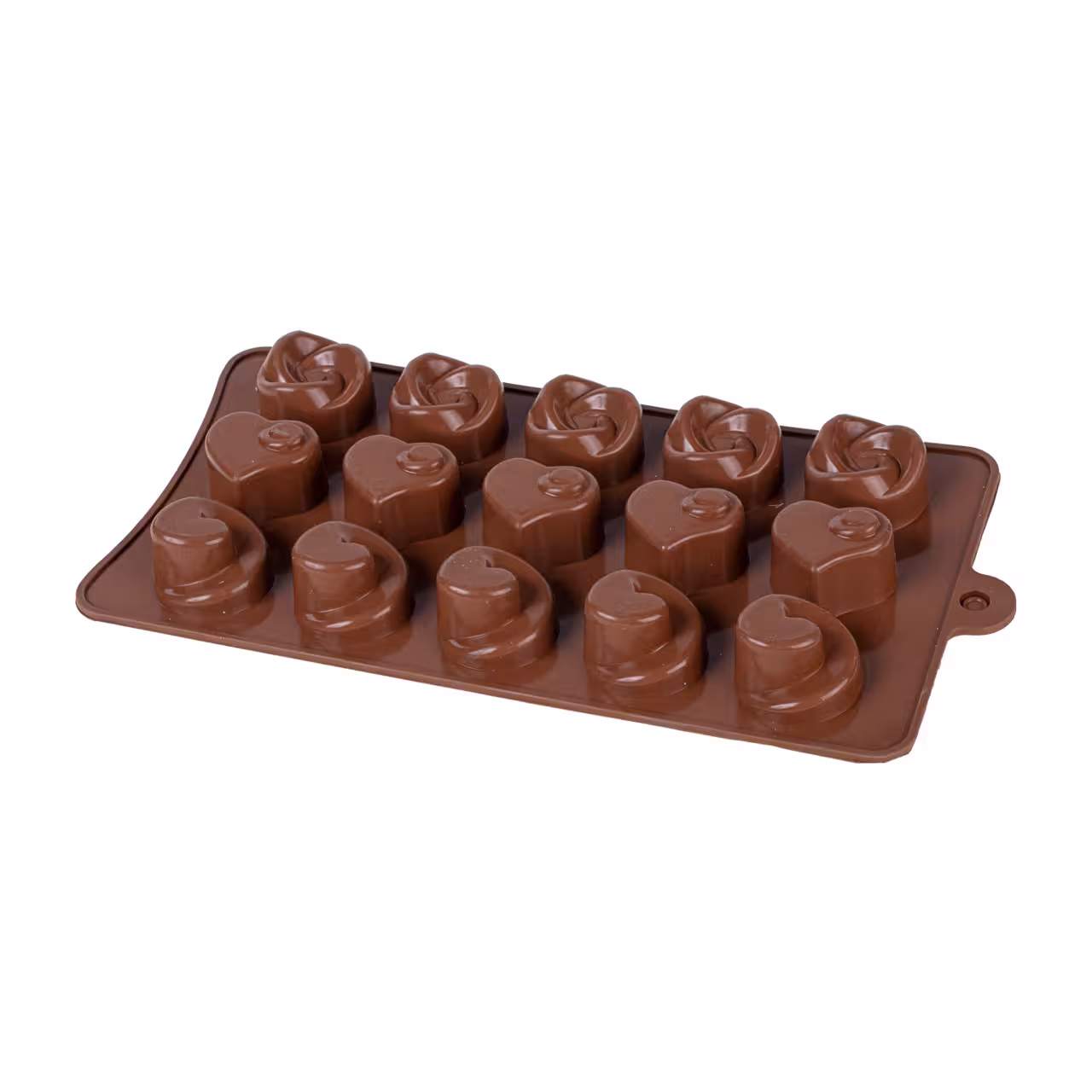 قالب پاستیل و ژله سیلیکونی مدل قلب و گل 15 خانه