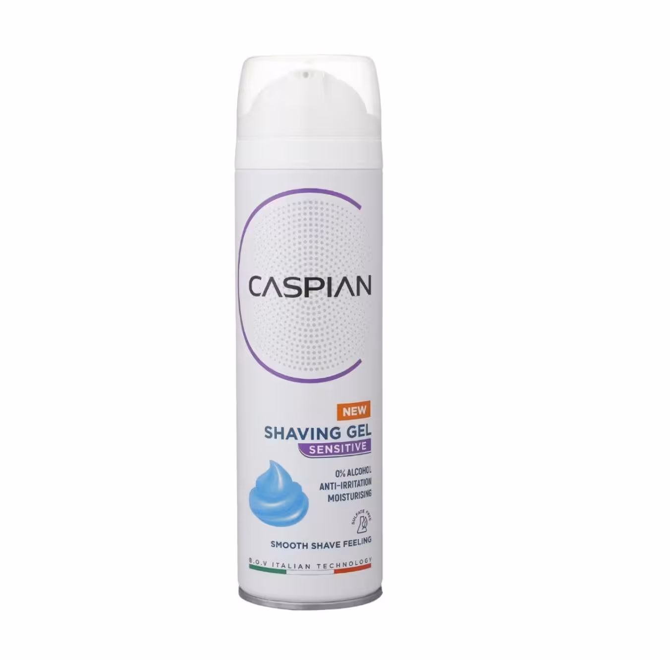 ژل اصلاح کاسپین مدل Sensitive مناسب پوست های حساس 200ml