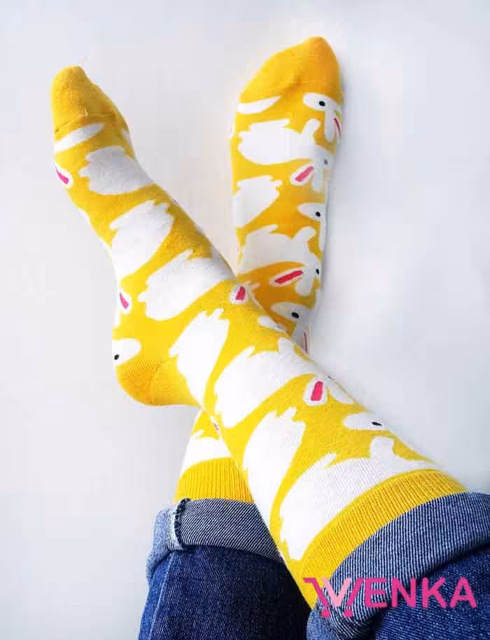 جوراب ساق دار طرح خرگوش