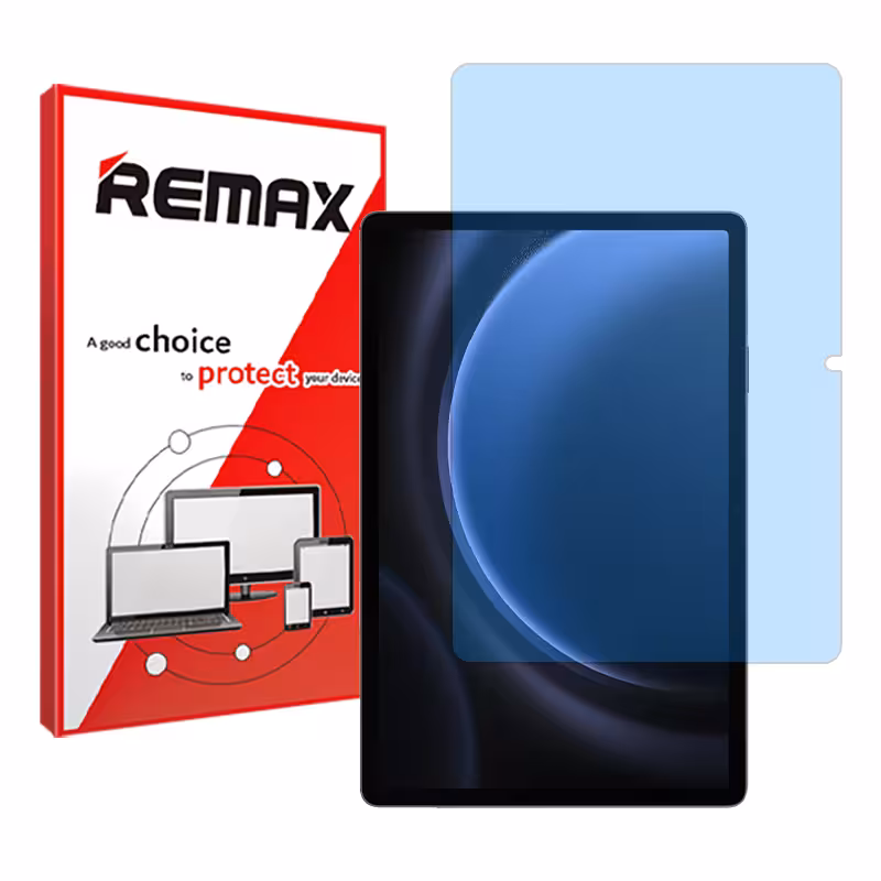 گلس تبلت سامسونگ Galaxy Tab S9 FE مدل نانو هیدروژل آنتی بلو برند ریمکس کد XL